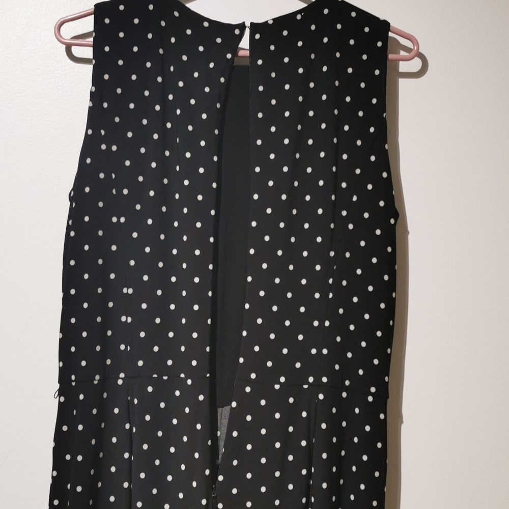 COPY - Ralph Lauren black & white polka dot jumpsuit s14 - Picture 6 of 7